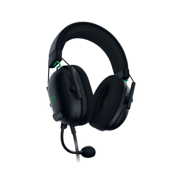 Razer BlackShark V2 X Wired Gaming headset, 7.1 surround, 3.5 mm jack, On-ear controls for Volume and Mic, 240 g, 1.3 Meter - BLACK