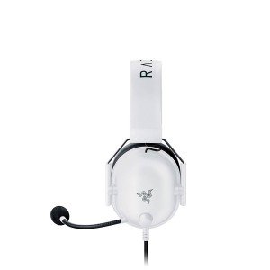 سماعة سلكية Razer BlackShark V2 X, صوت محيطي 7.1,  مايكروفون HyperClear Cardioid, اتصال سلكي 1.8 متر, توافقة مع PC، PS5، N. Switch، Mac، وXbox -  أبيض
