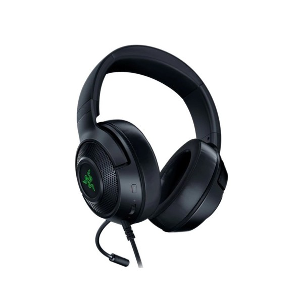 RAZER Kraken V3 X  wired gaming headset, 7.1 Surround, Chroma RGB lighting, Detachable microphone, 2-meter USB cable - BLACK