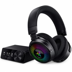 سماعة قيمنق ريزر كراكن في 4 برو لاسلكية - وحدة تحكم بشاشة OLED - إضاءة RGB