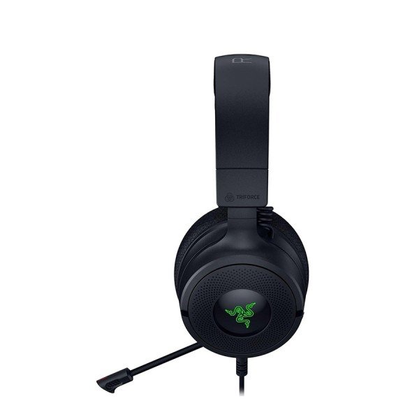 سماعة احترافية سلكية Razer Kraken V4 X 7.1, صوت محيطي 7.1, إضاءة Razer Chroma RGB, ايكروفون HyperClear Cardioid القابل للسحب, اتصال سلكي - أسود