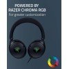سماعة احترافية سلكية Razer Kraken V4 X 7.1, صوت محيطي 7.1, إضاءة Razer Chroma RGB, ايكروفون HyperClear Cardioid القابل للسحب, اتصال سلكي - أسود