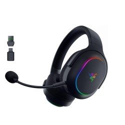 سماعة احترافية لاسلكية Razer Barracuda X Chroma 7.1, مايكروفون قابل للفصل, بطارية تدوم حتى 70 ساعة,  صوت محيطي 7.1,  إضاءة Chroma RGB قابلة للتخصيص - أسود