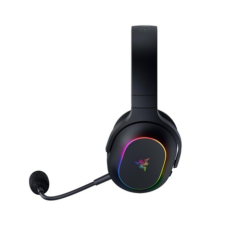 Razer Barracuda X Chroma 7.1 Wireless Gaming Headset, Detachable Mic, Up to 70 hr, 7.1 surround, Chroma RGB lighting - BLACK