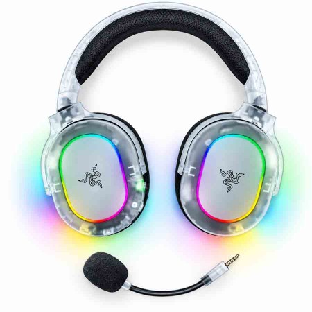 سماعة قيمنق ريزر باراكودا X Chroma لاسلكية - إضاءة RGB - أبيض فانتوم سماعة قيمنق ريزر باراكودا X Chroma لاسلكية - إضاءة RGB - أبيض فانتوم