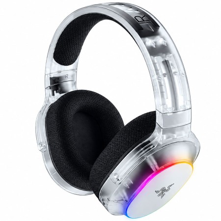 سماعة قيمنق ريزر باراكودا X Chroma لاسلكية - إضاءة RGB - أبيض فانتوم سماعة قيمنق ريزر باراكودا X Chroma لاسلكية - إضاءة RGB - أبيض فانتوم