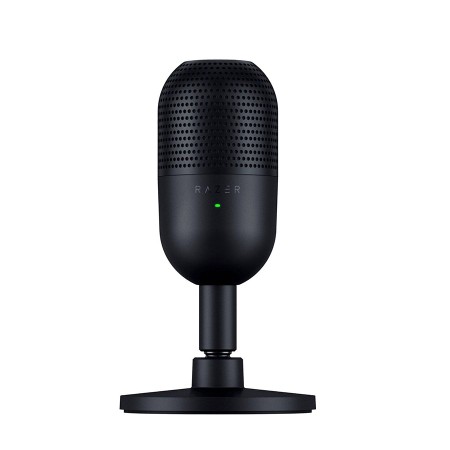 Razer Seiren V3 Mini Mic , 14 mm condenser, Super‑cardioid, Tap‑to‑Mute button, Detachable base, 269 g, USB‑A to USB‑C - BLACK Razer Seiren V3 Mini Mic , 14 mm condenser, Super‑cardioid, Tap‑to‑Mute button, Detachable base, 269 g, USB‑A to USB‑C - BLACK