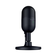 ميكروفون Razer Seiren V3 Mini, النوع كوندنسر بقطر 14 مم, يدعم النمط Super‑cardioid لعزل الضوضاء, زر لـكتم الصوت , توصيل USB‑A إلى USB‑C, قابل للفصل , الوزن 269 غرام - أسود 