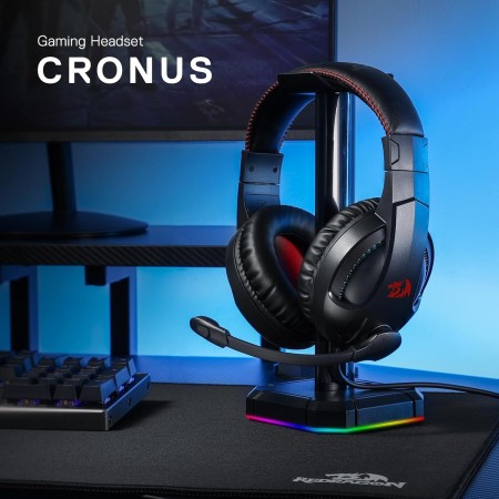 Gaming Headset REDRAGON H211-RGB CRONUS  with RGB Lighting & Clear Stereo Sound – Black