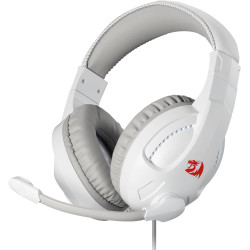 Gaming Headset REDRAGON H211W-RGB CRONUS – White Design with RGB Lighting, Stereo Sound & Noise-Isolating Mic