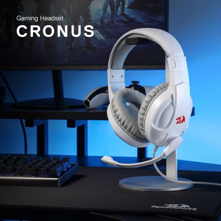 Gaming Headset REDRAGON H211W-RGB CRONUS – White Design with RGB Lighting, Stereo Sound & Noise-Isolating Mic Gaming Headset REDRAGON H211W-RGB CRONUS – White Design with RGB Lighting, Stereo Sound & Noise-Isolating Mic