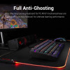 لوحة مفاتيح ميكانيكية REDRAGON KUMARA K552 RGB-1 عربية – سويتش أزرق – إضاءة RGB – أسود
