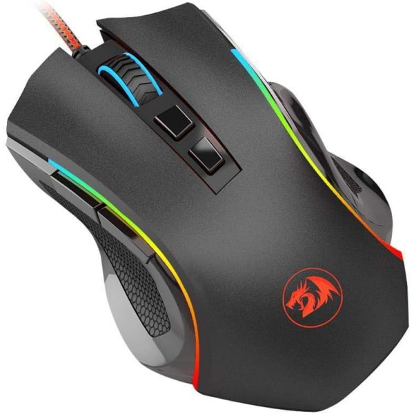 Gaming Mouse REDRAGON M607 Griffin RGB – 7200 DPI – 7 Programmable Buttons – Ergonomic Design Gaming Mouse REDRAGON M607 Griffin RGB – 7200 DPI – 7 Programmable Buttons – Ergonomic Design