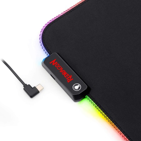 Gaming Mouse Pad REDRAGON Pluto P026 RGB  – Customizable Lighting & Compact Size 300×260×3mm