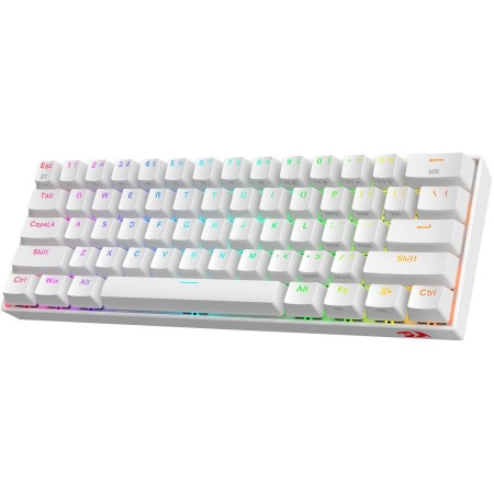 REDRAGON DRACONIC Pro K530W-RGB-PRO-RED 60% Wireless Mechanical Keyboard – Red Switch – RGB Lighting – WHITE