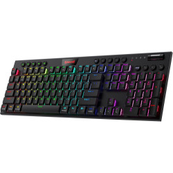 لوحة مفاتيح ميكانيكية REDRAGON K618RGB-PRO HORUS كاملة الحجم – سويتش أحمر – اتصال بلوتوث/لاسلكي – RGB – أسود