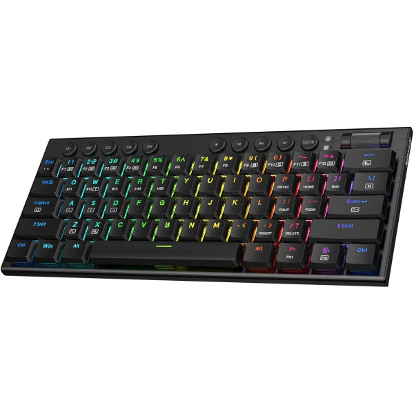 Gaming Keyboard REDRAGON Notics Pro K632RGB-PRO 60% Mechanical Wireless – Red Switch – RGB – Black Gaming Keyboard REDRAGON Notics Pro K632RGB-PRO 60% Mechanical Wireless – Red Switch – RGB – Black