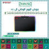 عروض اليوم الوطني ال 95 - ردراجون EPEIUS P009  ماوس باد صلبة احترافية للألعاب بحواف مضية RGB - أسود