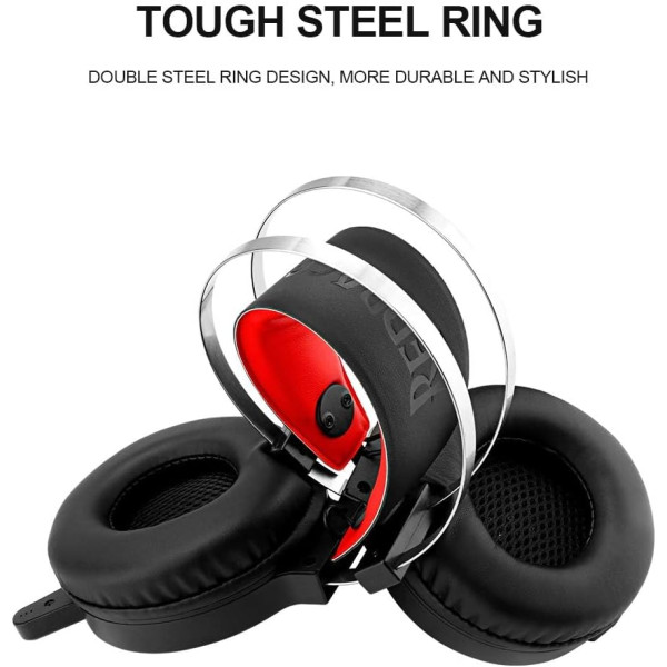 سماعة الألعاب REDRAGON H112 بتصميم أنيق وصوت ستيريو وميكروفون مدمج معزول للضوضاء سماعة الألعاب REDRAGON H112 بتصميم أنيق وصوت ستيريو وميكروفون مدمج معزول للضوضاء