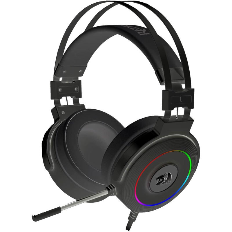 Redragon H320 Lamia 2 RGB Wired Gaming Headset With Stand Black - 7.1 Surround Sound