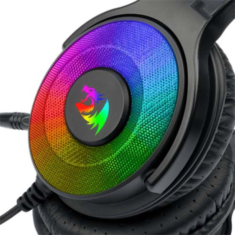 Redragon H350 Pandora RGB Wired Gaming Headset BLACK - 7.1 Surround Sound