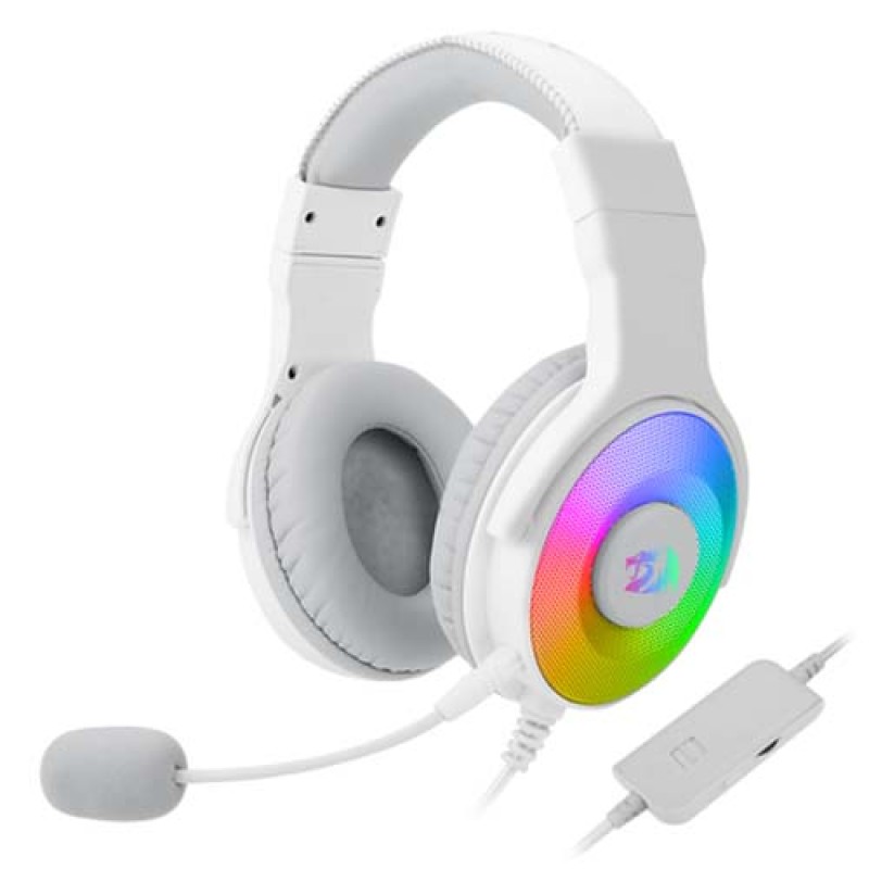 Redragon H350 Pandora RGB Wired Gaming Headset White - 7.1 Surround Sound