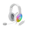 REDRAGON H350W Pandora Gaming headset, 7.1 surround sound, Elegant RGB lighting, USB cable - WHITE