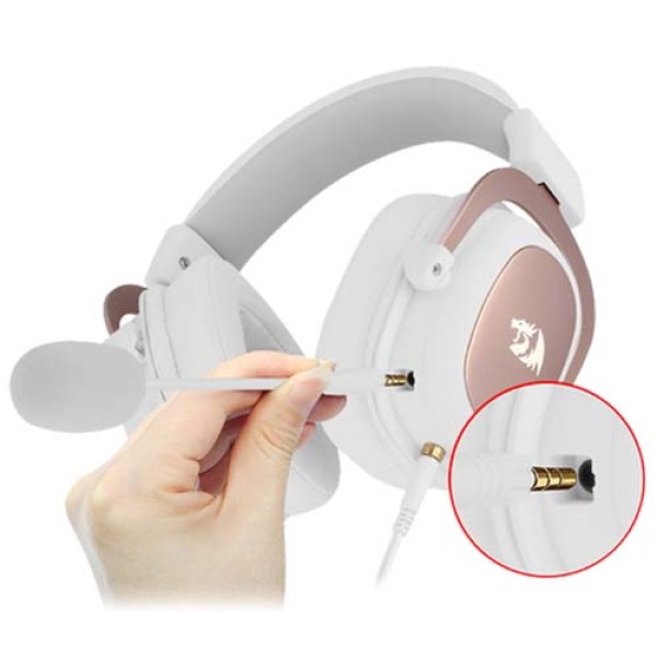 Redragon H510 Zeus Wired Gaming Headset White - 7.1 Surround Sound | سماعة ريدراقون زيوس
