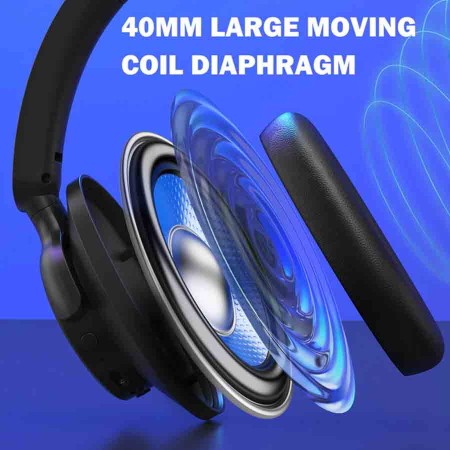 سماعة ألعاب لاسلكية REDRAGON H610 VibeCore، مزودة بتقنية إلغاء الضوضاء النشطة، وعمر بطارية طويل يصل حتى 50 ساعة  - اسود