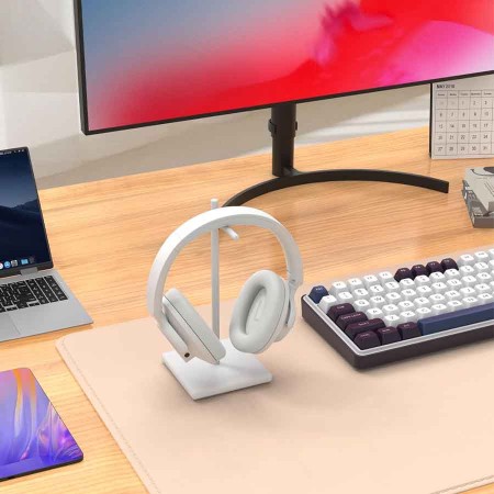 Wireless Gaming Headset REDRAGON H610 VibeCore ,Active Noise Cancelling ,Long battery life up to 50 hours (36 hours with ANC on) ,Comfortable design - White
