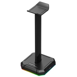 Gaming Headset Stand REDRAGON HA300 Scepter Pro RG ,Dynamic RGB lighting ,4 × USB 2.0 ports for device ,Durable aluminum 