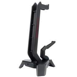ستاند السماعات للألعاب REDRAGON HA311 SCEPTER ELITE، مع مثبت كابل الفأرة لتسهيل حركة الماوس، وإضاءة RGB ديناميكية