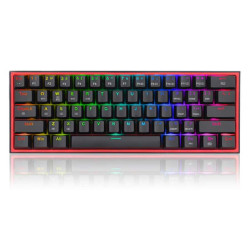 REDRAGON Fizz RGB 60% Mechanical Wireless Gaming Keyboard RED-Switch - Black