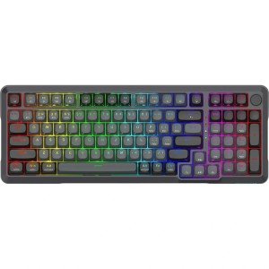 REDRAGON Bragi Pro Wireless Mechanical Keyboard, Pre-lubed linear switches, 98+1 key layout, Triple-mode connection - BLACK REDRAGON Bragi Pro Wireless Mechanical Keyboard, Pre-lubed linear switches, 98+1 key layout, Triple-mode connection - BLACK