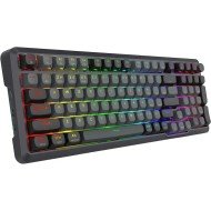 لوحة مفاتيح لاسلكية REDRAGON Bragi Pro, مفاتيح ميكانيكية Pre-Lubed Linear, تصميم شبه كامل (98+1 مفتاح), بطارية قابلة لإعادة الشحن - أسود 