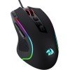 فأرة العاب سلكية Redragon M612-RGB Predator , حساسية قابلة للتبديل حتى 8000 DPI, مع 9 أزرار مخصصة, معدل استجابة إلى 1000Hz - أسود