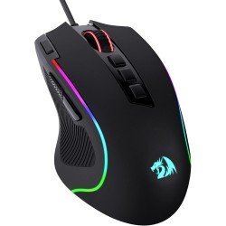 فأرة العاب سلكية Redragon M612-RGB Predator , حساسية قابلة للتبديل حتى 8000 DPI, مع 9 أزرار مخصصة, معدل استجابة إلى 1000Hz - أسود  فأرة العاب سلكية Redragon M612-RGB Predator , حساسية قابلة للتبديل حتى 8000 DPI, مع 9 أزرار مخصصة, معدل استجابة إلى 1000Hz - أسود
