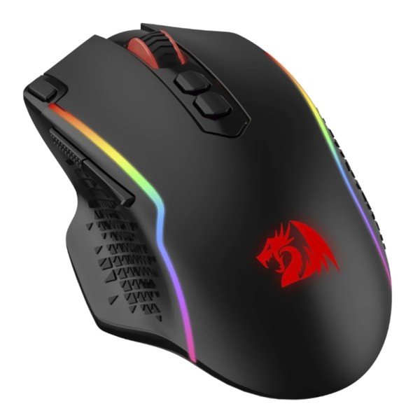 فأرة العاب لاسلكية Redragon M810RGB-PRO, حساسية قابلة للتبديل حتى 10000 DPI, مع 8 أزرار قابلة للتخصيص, مخصصة لليد اليمنى - أسود فأرة العاب لاسلكية Redragon M810RGB-PRO, حساسية قابلة للتبديل حتى 10000 DPI, مع 8 أزرار قابلة للتخصيص, مخصصة لليد اليمنى - أسود