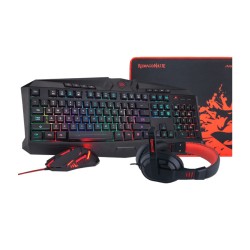 Gaming Combo Redragon Complete 4-in-1 gaming bundle Keyboard ,Mouse ,Headset ,Mouse Pad Wired - Black Gaming Combo Redragon Complete 4-in-1 gaming bundle Keyboard ,Mouse ,Headset ,Mouse Pad Wired - Black