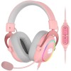 Wired Gaming Headset Redragon Zeus-X H510P RGB ,7.1 virtual surround ,High-quality detachable microphone ,Inline audio controls - Pink