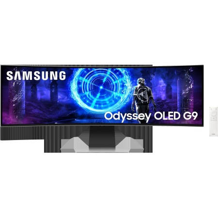Gaming Monitor Samsung odyssey G9-G95SD DQHD 49 inch Curved OLED 240Hz 0.03ms G-Sync - Silver