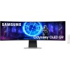 شاشة ألعاب سامسونج أوديسي G9-G95SD منحنية OLED بحجم 49 بوصة بدقة DQHD، تردد 240 هرتز، زمن استجابة 0.03 مللي ثانية - فضية اللون