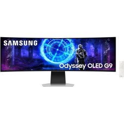 Gaming Monitor Samsung odyssey G9-G95SD DQHD 49 inch Curved OLED 240Hz 0.03ms G-Sync - Silver