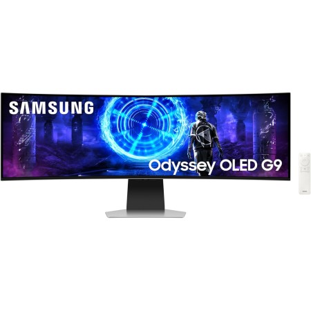 Gaming Monitor Samsung odyssey G9-G95SD DQHD 49 inch Curved OLED 240Hz 0.03ms G-Sync - Silver