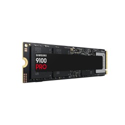 وحدة تخزين داخلية Samsung 9100 PRO, سعة 2 تيرابايت, تصميم M.2 2280 NVMe, واجهة PCIe 5.0 ×4, سرعة القراءة حتى 14,700 مب/ثا, ذاكرة 3D TLC V-NAND, دعم برنامج Samsung Magician وحدة تخزين داخلية Samsung 9100 PRO, سعة 2 تيرابايت, تصميم M.2 2280 NVMe, واجهة PCIe 5.0 ×4, سرعة القراءة حتى 14,700 مب/ثا, ذاكرة 3D TLC V-NAND, دعم برنامج Samsung Magician