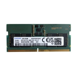 ذاكرة لابتوب من SAMSUNG, سعة 8GB DDR5, تردد 5600MHz,  جهد منخفض 1.1 فولت, متوافقة مع أجهزة اللابتوب الحديثة التي تدعم فتحات DDR5 SODIMM