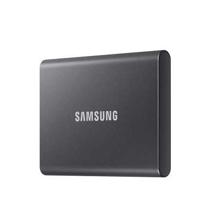 وحدة تخزين خارجية Samsung T7 Portable SSD, بسعة 4 تيرابايت, سرعة قراءة تصل إلى 1050 مب/ثا, واجهة USB 3.2 Gen 2 (10Gbps), دعم برنامج Samsung Magician - أسود وحدة تخزين خارجية Samsung T7 Portable SSD, بسعة 4 تيرابايت, سرعة قراءة تصل إلى 1050 مب/ثا, واجهة USB 3.2 Gen 2 (10Gbps), دعم برنامج Samsung Magician - أسود