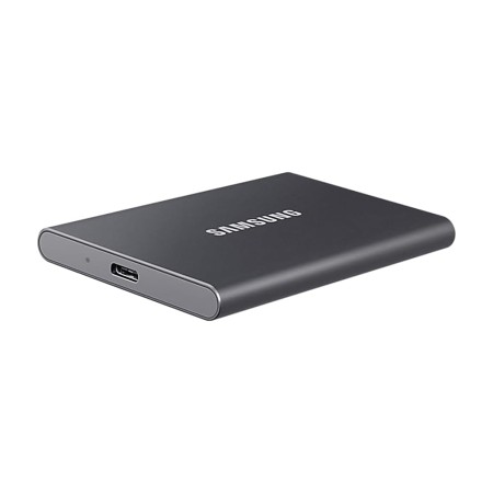 وحدة تخزين خارجية Samsung T7 Portable SSD, بسعة 4 تيرابايت, سرعة قراءة تصل إلى 1050 مب/ثا, واجهة USB 3.2 Gen 2 (10Gbps), دعم برنامج Samsung Magician - أسود وحدة تخزين خارجية Samsung T7 Portable SSD, بسعة 4 تيرابايت, سرعة قراءة تصل إلى 1050 مب/ثا, واجهة USB 3.2 Gen 2 (10Gbps), دعم برنامج Samsung Magician - أسود