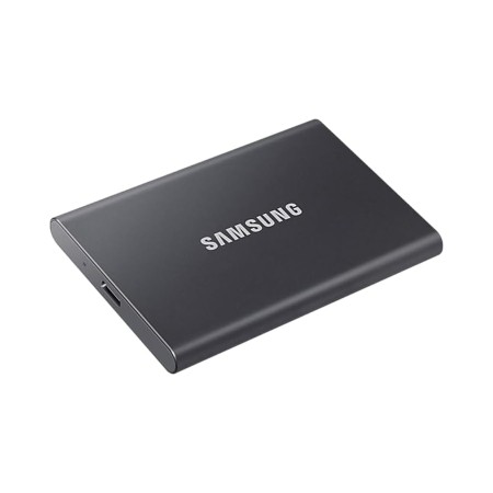 وحدة تخزين خارجية Samsung T7 Portable SSD, بسعة 4 تيرابايت, سرعة قراءة تصل إلى 1050 مب/ثا, واجهة USB 3.2 Gen 2 (10Gbps), دعم برنامج Samsung Magician - أسود وحدة تخزين خارجية Samsung T7 Portable SSD, بسعة 4 تيرابايت, سرعة قراءة تصل إلى 1050 مب/ثا, واجهة USB 3.2 Gen 2 (10Gbps), دعم برنامج Samsung Magician - أسود