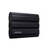 وحدة تخزين خارجية Samsung T7 Shield, بسعة 2 تيرابايت, سرعة قراءة تصل إلى 1050 مب/ثا, تصميم متين مع مقاومة الماء والغبار بمعيار IP65, مقاوم للصدمات - أسود